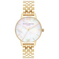 Olivia Burton Mother Of Pearl Gold Bracelet Watch