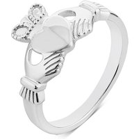 Argento Silver Classic Claddagh Ring - 58