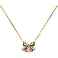 Amelia Scott Gold Amelia Bow Green Pink Necklace - Gold