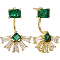 Amelia Scott Gold Lola Art Deco Fan Jacket Earrings - Gold