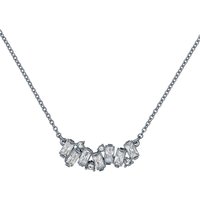 Ted Baker Silver Clarita Crystal Cluster Necklace - Silver