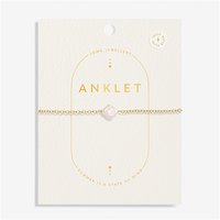 Joma Gold Pearl Clover Anklet - Gold