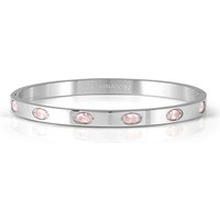 Nomination Pretty Bangles Silver Pink Oval Crystal Large Bangle