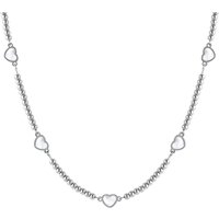 Nomination Emosfere Five Mother of Pearl Heart Beaded Stainless Steel Necklace