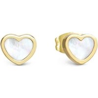Nomination Emosfere Gold Mother of Pearl Heart Stainless Steel Stud Earrings