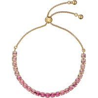 Ted Baker Gold Melrah Pink Crystal Slide Bracelet - Gold