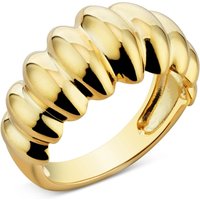 Argento Gold Chunky Dome Ring - 58