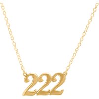 Argento Angel Number 222 Alignment Necklace - Gold