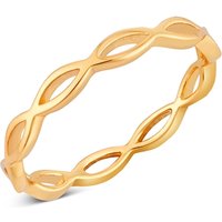 Argento Gold Infinite Oval Band Ring - 60