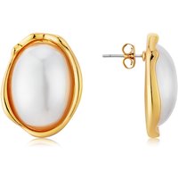 August Woods Gold Statement Pearl Earrings - Gold