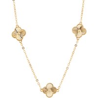 August Woods Gold Multi Mirror Clover Necklace