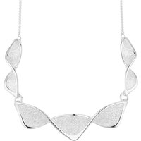 August Woods Silver Diamond Twist Necklace - Silver