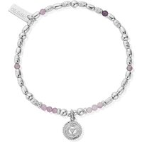 ChloBo Silver Amethyst Third Eye Bracelet - Silver