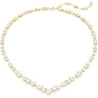 Swarovski Gold Mesmara White Mixed Cuts Necklace - 45cm