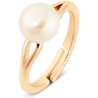 August Woods Gold Adjustable Freshwater Pearl Ring - Gold