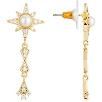 August Woods Gold Pearl Star Drop Earrings - Gold