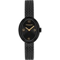 Coach Black Sammy Oval Mesh Watch - Black