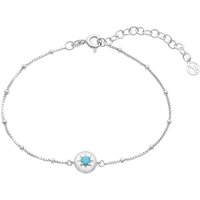 Argento Silver Birthstones December Turquoise Bracelet - Silver