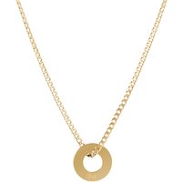 Over and Over Gold 14k Gra Coin Necklace - 45cm
