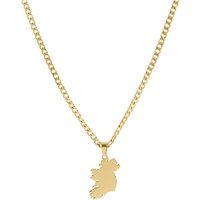 Over and Over Gold Stainless Steel 14K Ireland Curb Necklace - 45cm