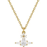 Vivienne Westwood Gold Ofelia CZ Angular Necklace - 40cm