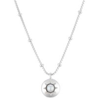 Argento Silver Birthstones June Freshwater Pearl Necklace - 40cm