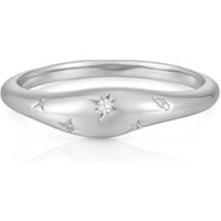 Seek + Find Silver Shine Dome Ring - 58