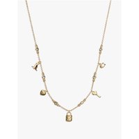 Coach Gold Iconic Mini Charms Necklace - 38cm