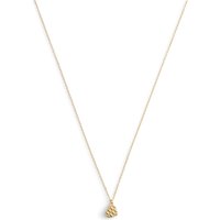 Coach Gold Quilted Side Heart Necklace - 40cm