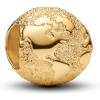 Pandora Gold Textured Globe Mini Charm