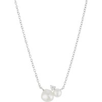 Argento Silver Cluster Pearl Necklace - Silver