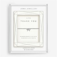 Joma Boxed Lab Grown Diamond Thank You Bracelet - Silver