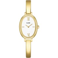 CLUSE Gold L'Ovale White Watch - Gold