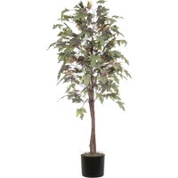 6 foot Frosted Maple Tree w/ Natural Hardwood Trunk
