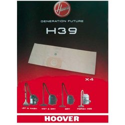 Hoover H39 Sacchetti Per Aspirapolvere, Extra Filtranti, Compatibili Con Dry S1640, Wet&Dry S2040, SX2043, Originali, 4 Pezzi Hoover H39 Sacchetti Per Aspirapolvere, Extra Filtranti, Compatibili Con Dry S1640, Wet&Dry S2040, SX2043, Originali, 4 Pezzi