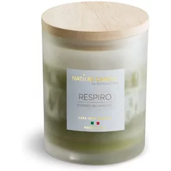 Nature Candle Candela Profumata 100% Cera Vegetale - Linea Amati 380G Respiro - Essenze Balsamiche