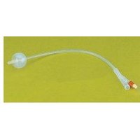 Catetere uretrale foley in puro silicone ch16 due vie. punta in nelaton, capacita' del palloncino 10ml. superficie liscia