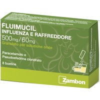 Fluimucil influenza e raffreddore 500 mg/ 60 mg granulato per soluzione orale