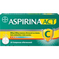 Aspirinaact 800 mg /480 mg compresse effervescenti con vitamina c