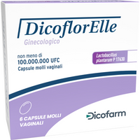 Dicoflorelle ginec 100000000 cfu capsule vaginali molli 6 capsule in blister pvc/pvdc/al/diofan