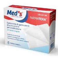 Garza compressa meds 12/8 36x40cm 12 pezzi