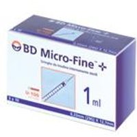 Siringa per insulina becton dickinson 1 ml 100 ui ago 29 gauge 30 pezzi