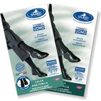 Sauber calza uomo q-skin 140 den colore blu taglia m