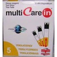 Test trigliceridi multicare in strisce con aspirazione capiillare 5 pezzi