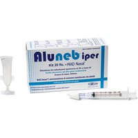 Aluneb kit soluzione ipertonica 3% 20 flaconcini + mad nasal atomizzatore