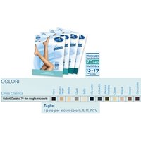 Sauber collant 70 denari maglia microrete neutro beige 5 linea classica