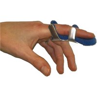 Stecca per frattura dita a ranetta farmasplint misura media in alluminio modellabile con imbottitura in spugna poliuretanica antiallergica radiotraspa