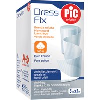 Benda in garza idrofila orlata pic dressfix 5x500cm fustella