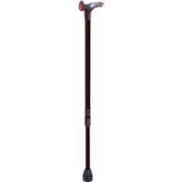 Bastone con impugnatura palmare destra canna in lega grigio+impugnatura nero