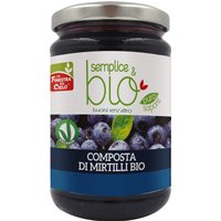 Composta di mirtilli bio con polpa di mela 320 g